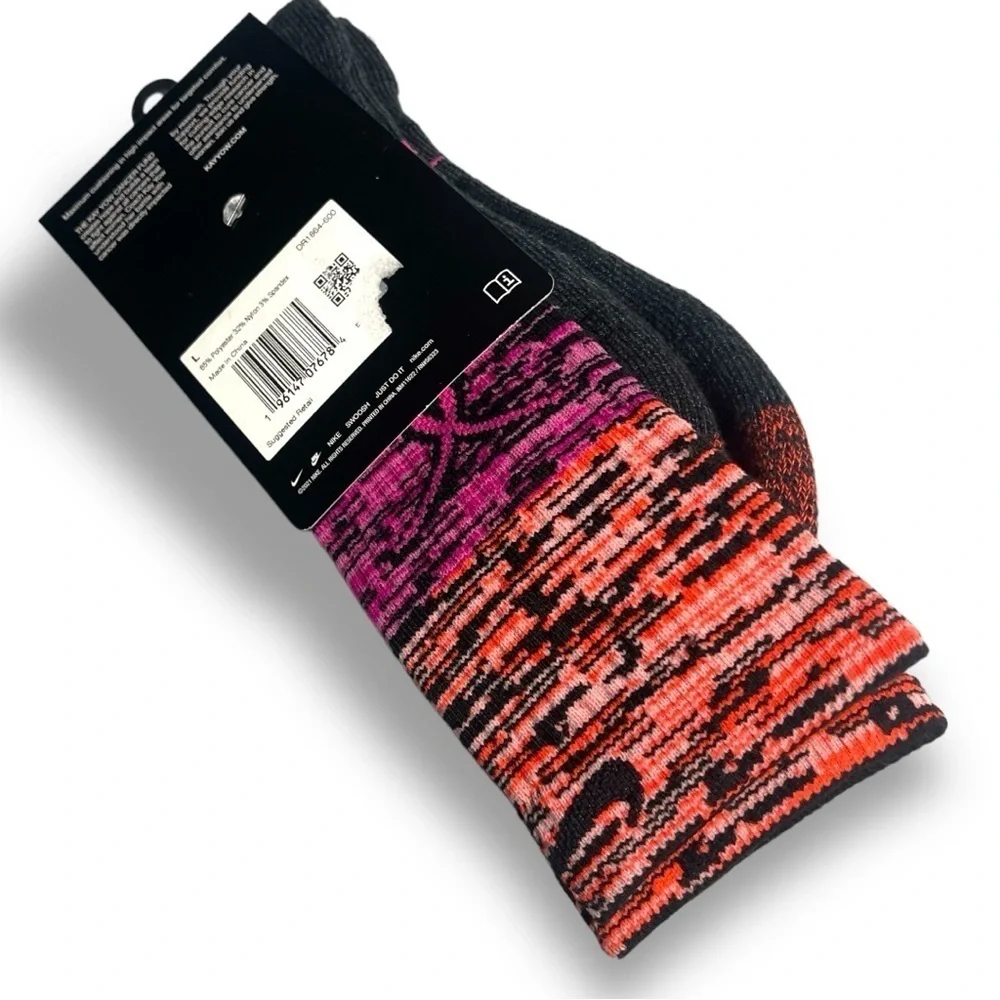 Nike NWT Elite Kay Yow Breast Cancer Awareness Size Large Basketball Crew Socks